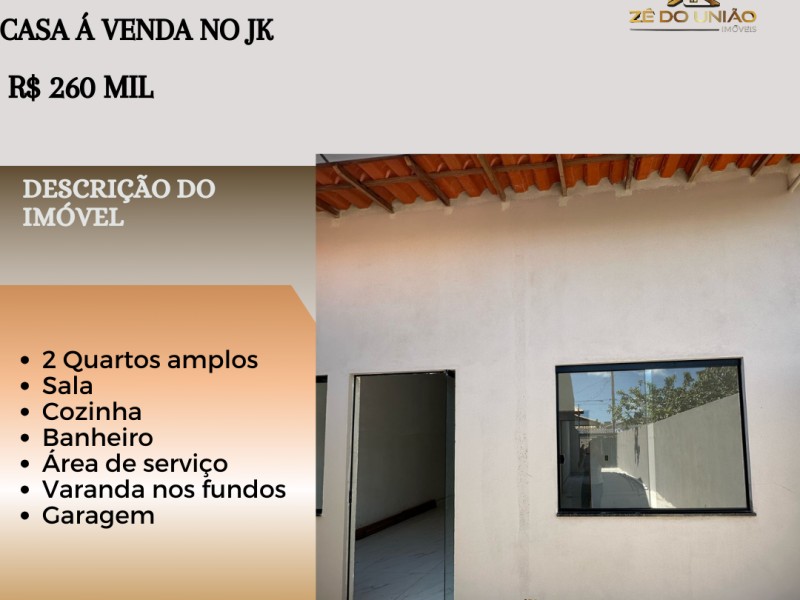 Maravilhosa casa á venda no JK