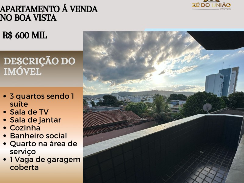 EXCELENTE APARTAMENTO Á VENDA NO BOA VISTA!