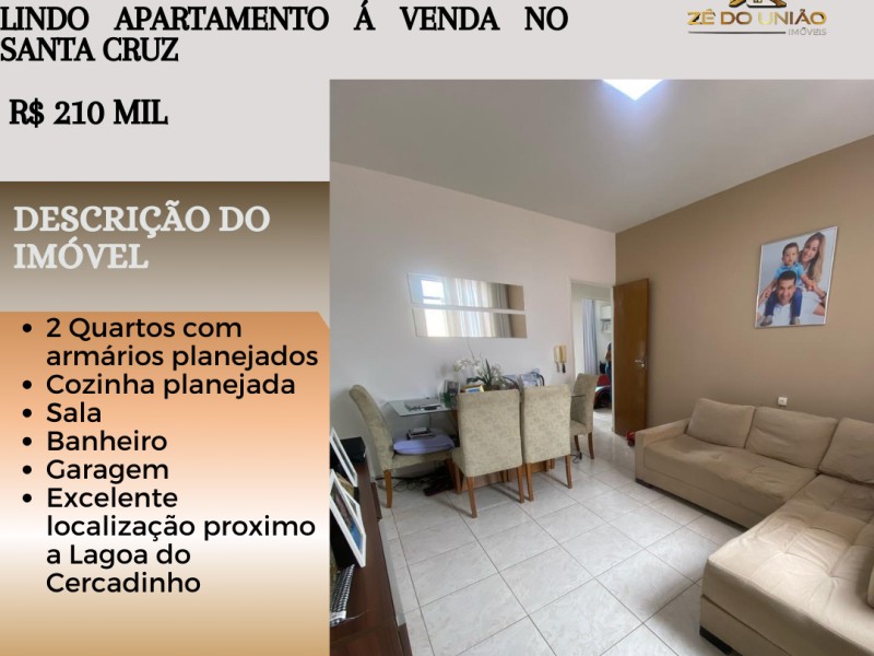 LINDO APARTAMENTO Á VENDA NO SANTA CRUZ