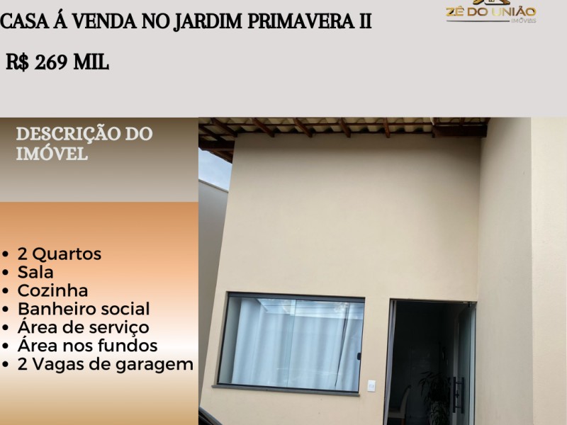 Excelente casa á venda no Jardim Primavera II