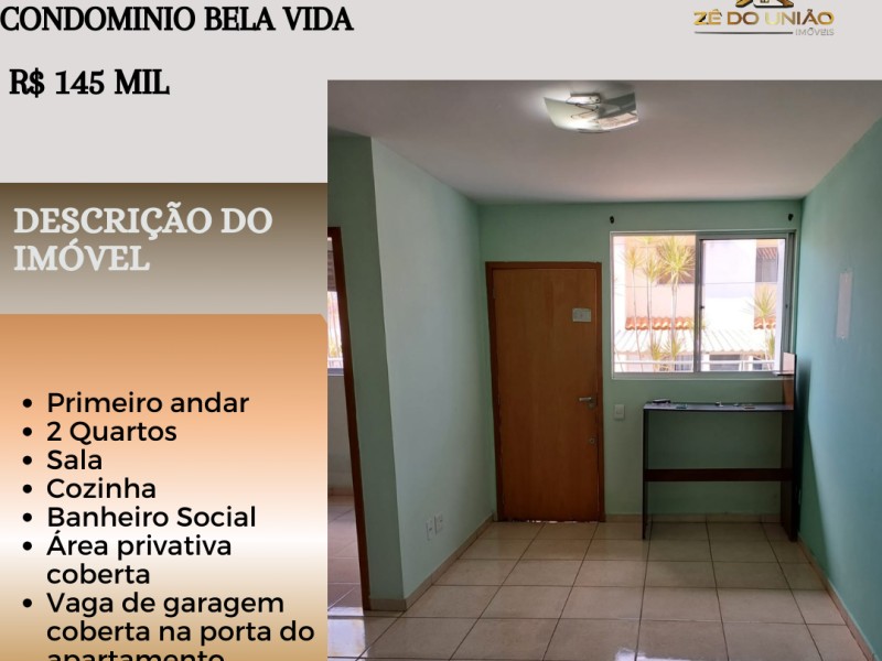 Excelente apartamento á venda no Condomínio Bela Vida!!