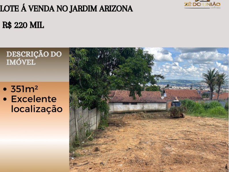 EXCELENTE LOTE À VENDA NO JARDIM ARIZONA  