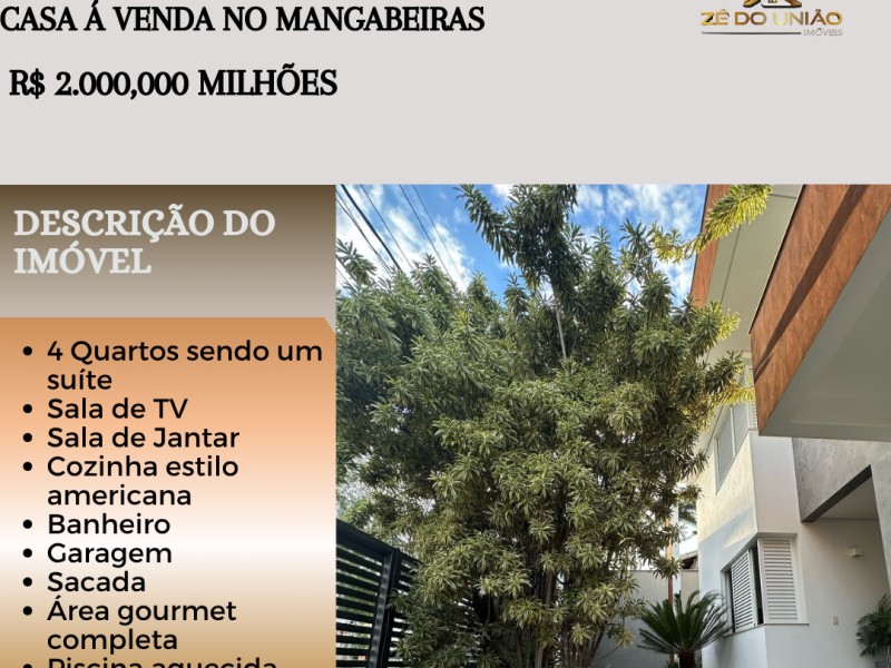 Maravilhosa casa de alto padrão á venda no Mangabeiras