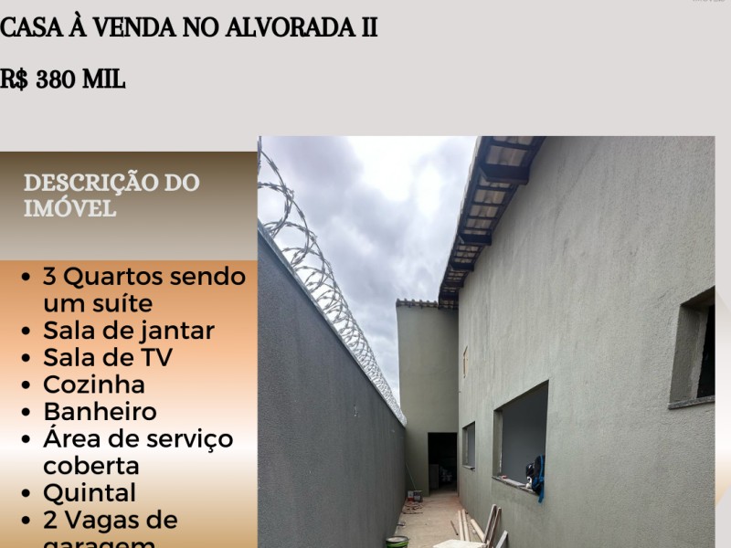 Excelente casa à venda no Alvorada II