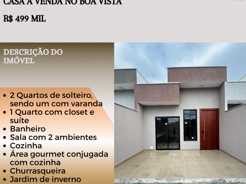 Linda casa á venda no Boa Vista!