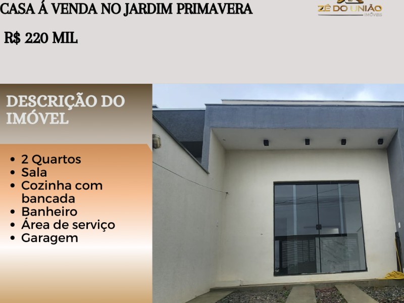 Ótima casa à venda no Jardim Primavera
